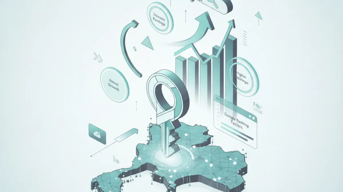 แผนภาพแสดงปัจจัยอันดับ Google หลัก เนื้อหา Backlink Technical SEO และประสบการณ์ผู้ใช้