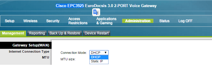 Cisco EPC3925 1