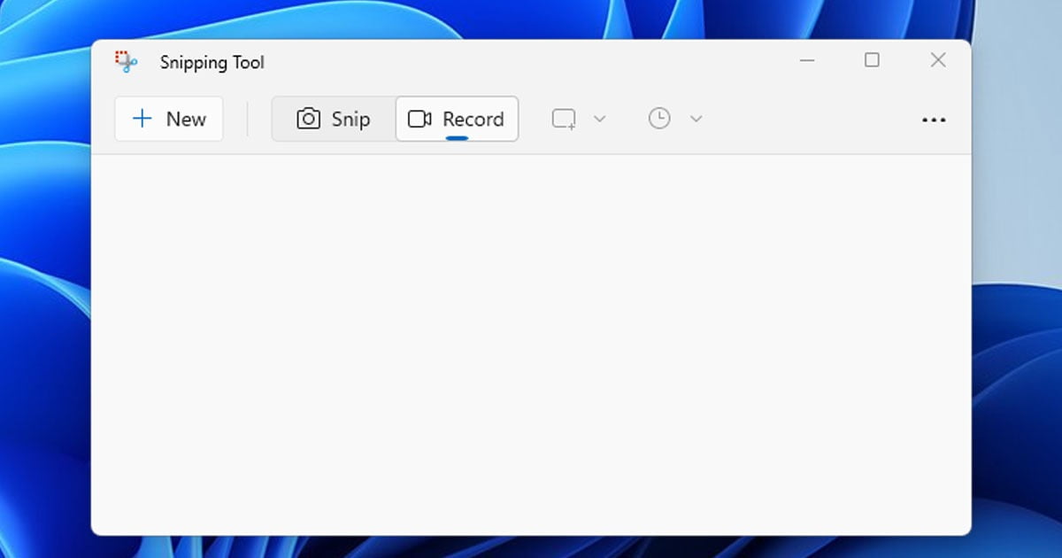 ใช้แอป Snipping Tool อัดหน้าจอก่อนกำหนดออก